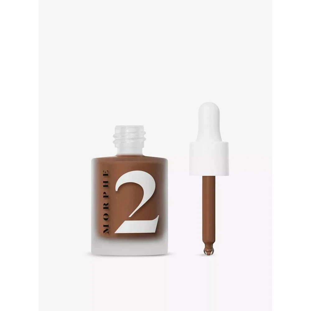 Morphe 2 Hint Hint Skin Tint Hint of Truffle Deep Neutral Golden 1oz Foundation‎